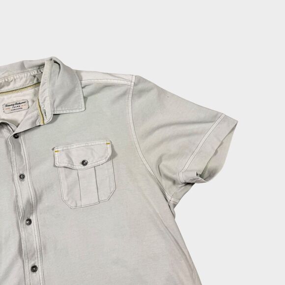 Tommy Bahama Jeans Mens XL Shirt Pima Cotton Spandex S/S Button Up Distressed - Picture 3 of 10